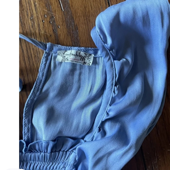 Free People blue mini dress - Picture 4 of 6
